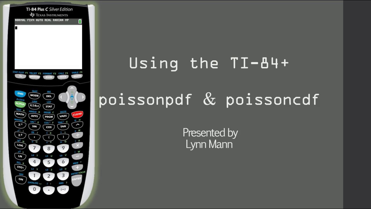 TI-84 Poisson PDF & CDF