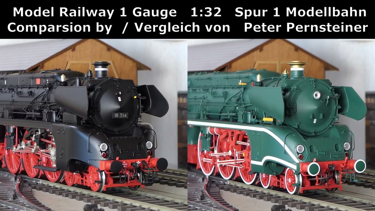 M&auml;rklin Schorsch Spur1 im Direktvergleich Rekolok 18 314 Kohle vs 02 0314-1 &Ouml;l - Nr. 55125 vs 55129