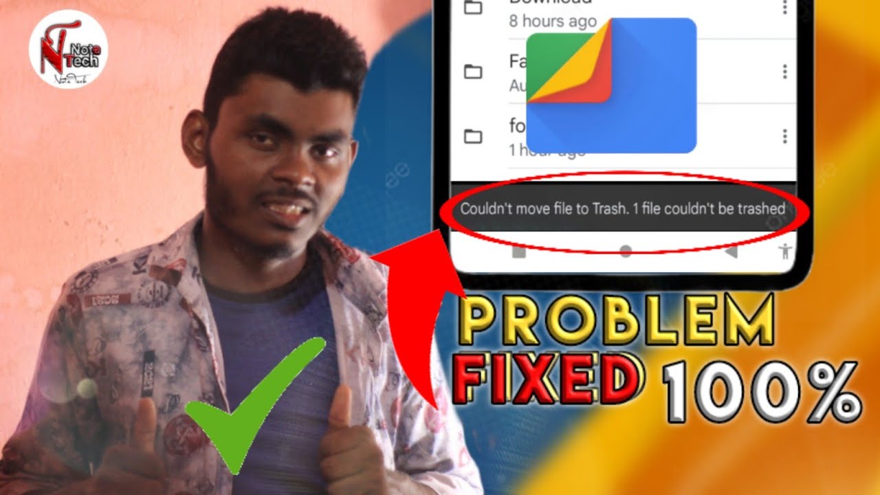 Google Files Couldn't Delete Files Error | 1 File Couldn't Be Moved - Problem Solved