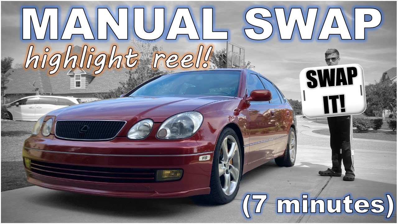 SWAPPED IN 7 MINUTES! A highlight reel of my LEXUS V8 GS400 manual swap.