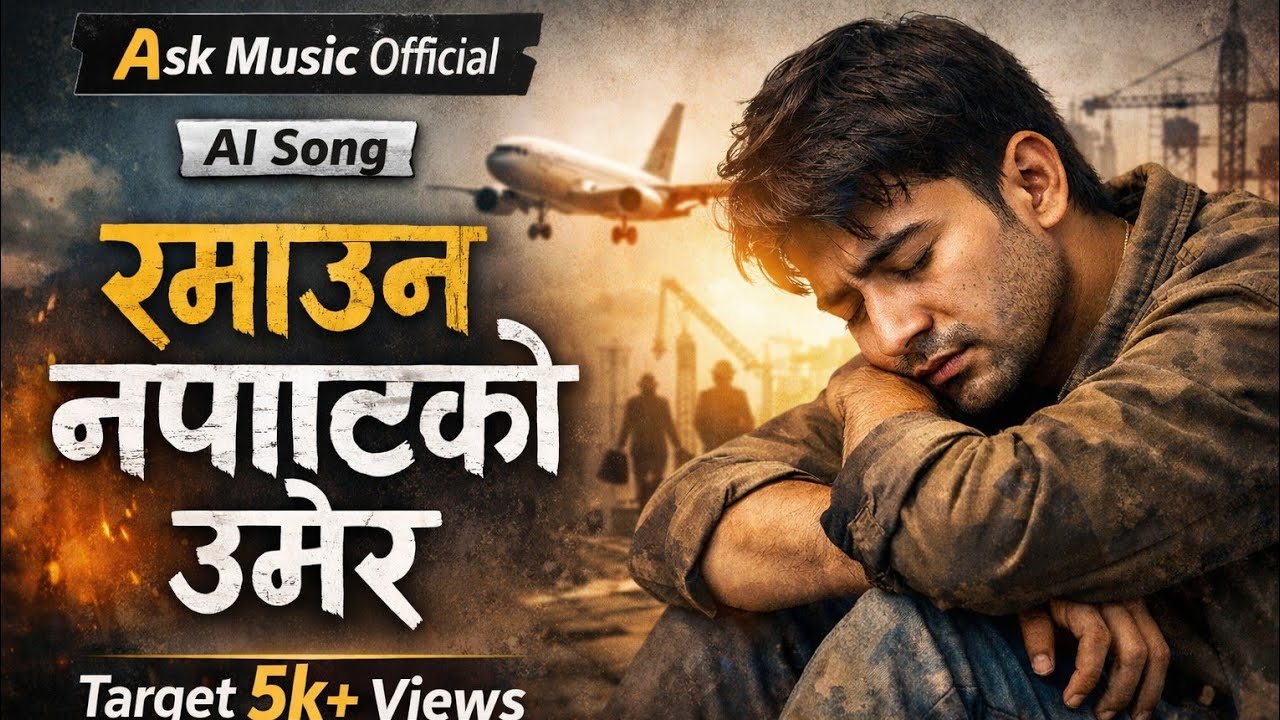 रमाउन नपायेको उमेर ✈️| Nepali Heart Touching Song | Ai song Sad Song |#ai #song #sad 