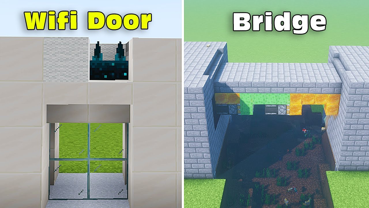 ⚒ Minecraft: 3 Redstone Build Hack (Secret Stair Room) #45 (Easy)