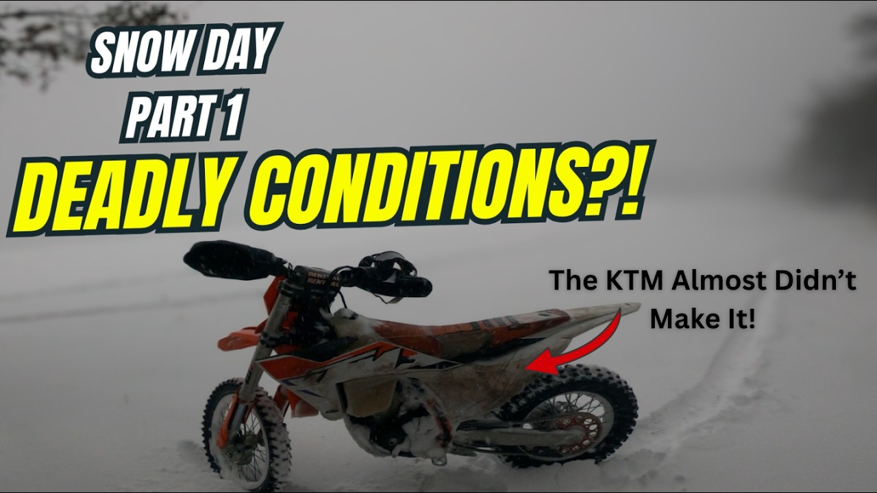 Dirtbiking In Blizzard Pt 1