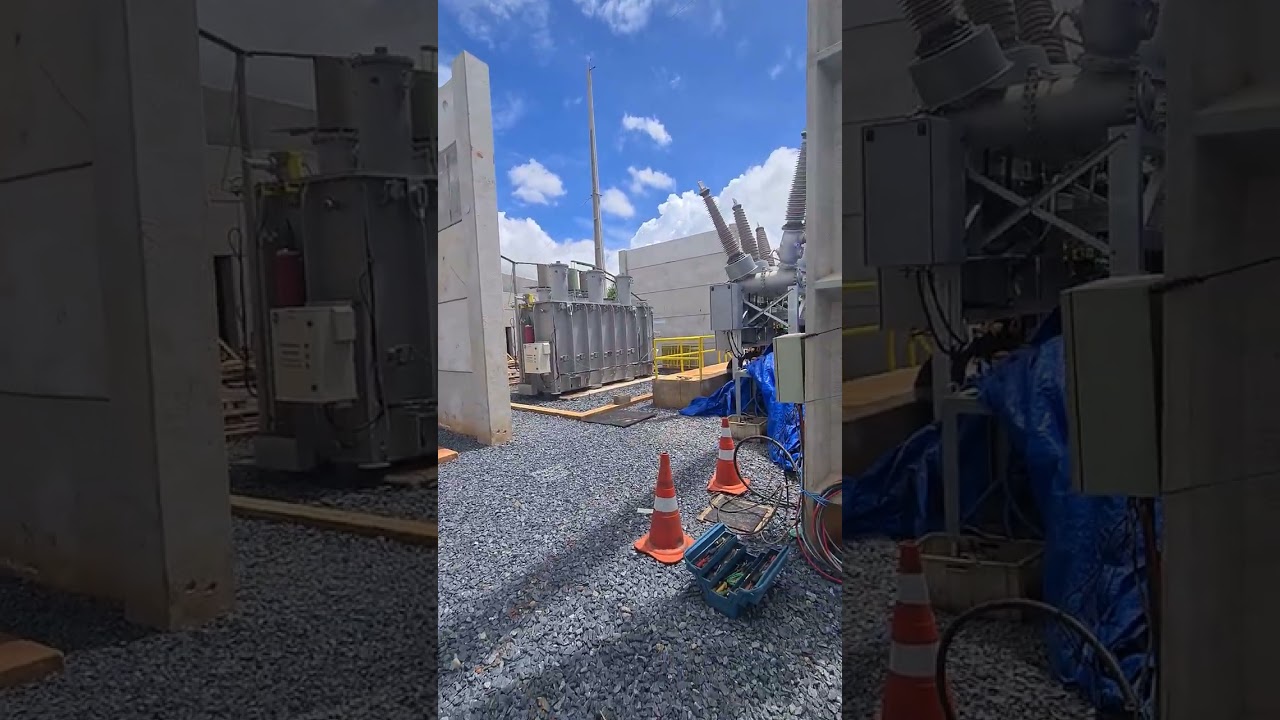 INÍCIO DA MONTAGEM DE DOIS TRANSFORMADORES DE 25MVA NO GUARÁ DISTRITO FEDERAL 