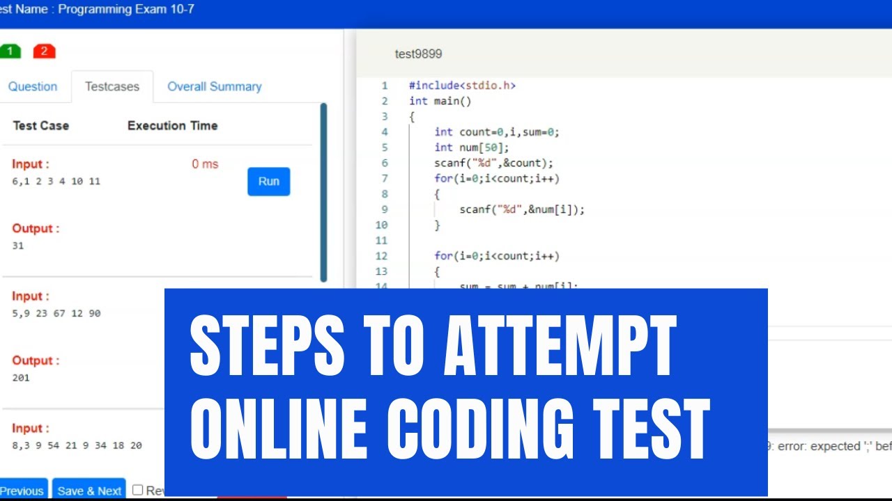 How to Attempt the Online Coding Test | Eklavvya