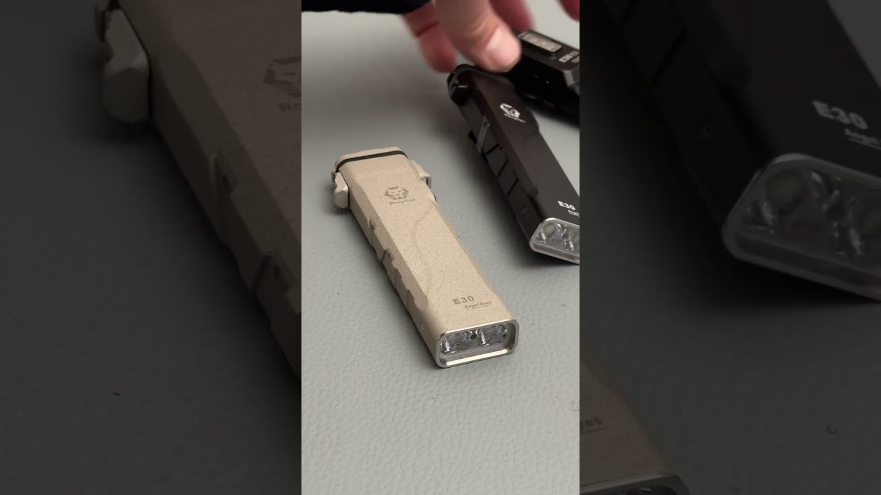 RovyVon Aurora E30 Sleek EDC dual-power Hybrid LED aufladbare Stift Lampe - Marble Grey #edc