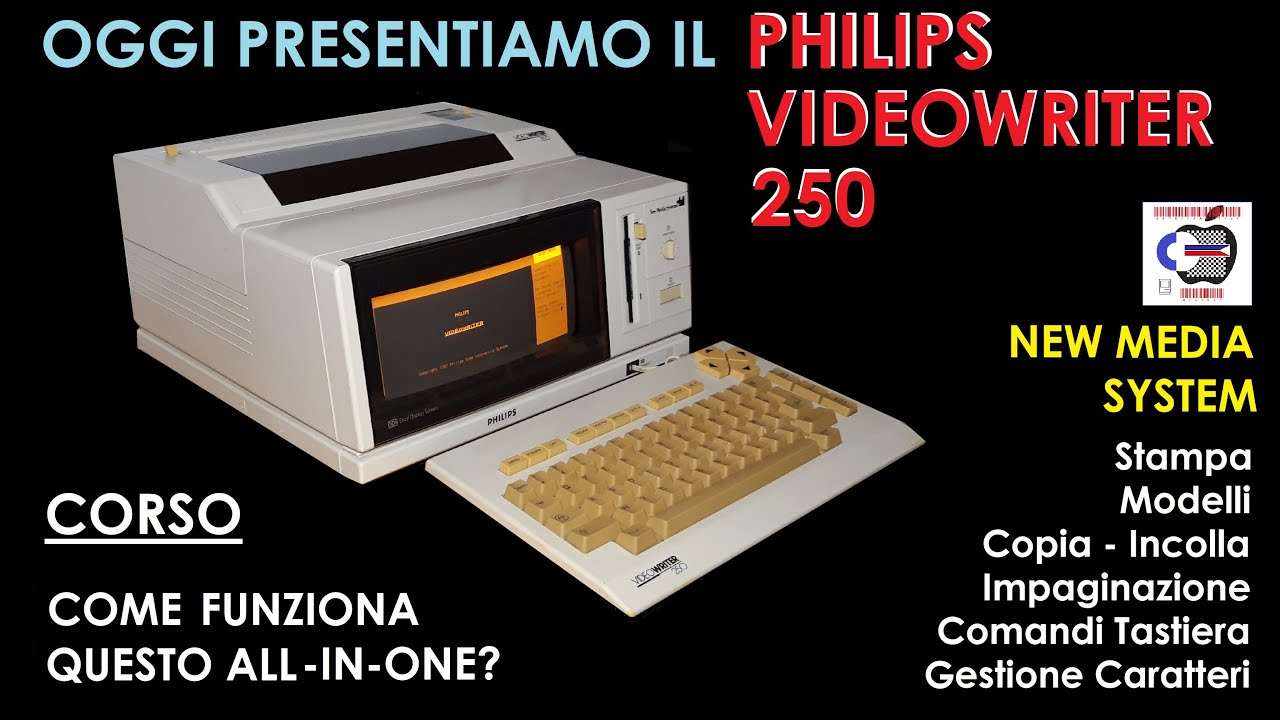 PHILIPS VIDEOWRITER 250 450 4160 4260 4460 COME FUNZIONAVA LA VIDEOSCRITTURA #philips #retrocomputer