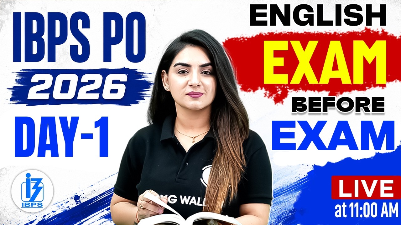 IBPS PO 2026 English Exam Strategy | Day 1 🔥 | English Preparation Before Exam | by Anchal Ma'am