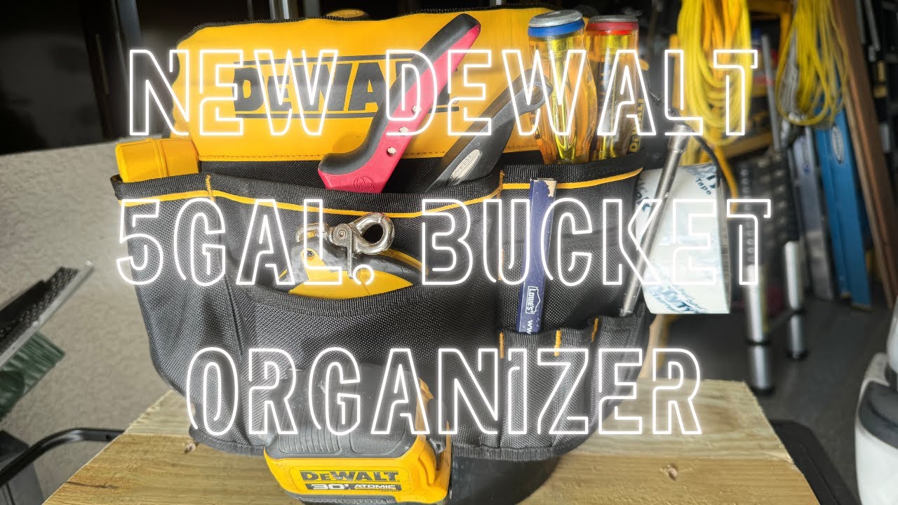 New Dewalt 5gal Bucket organizer you need. #dewalt  #organization