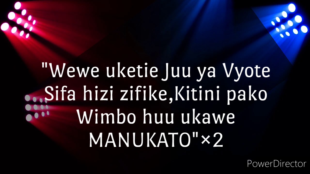 MANUKATO COVER (FANUEL SEDEKIA) By Dhabihu za Sifa. lyrics Video
