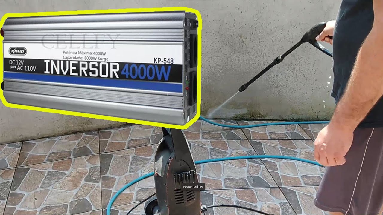 Inversor Knup Kp548 4000w Liga Geladeira e Lavadora de Alta Pressão