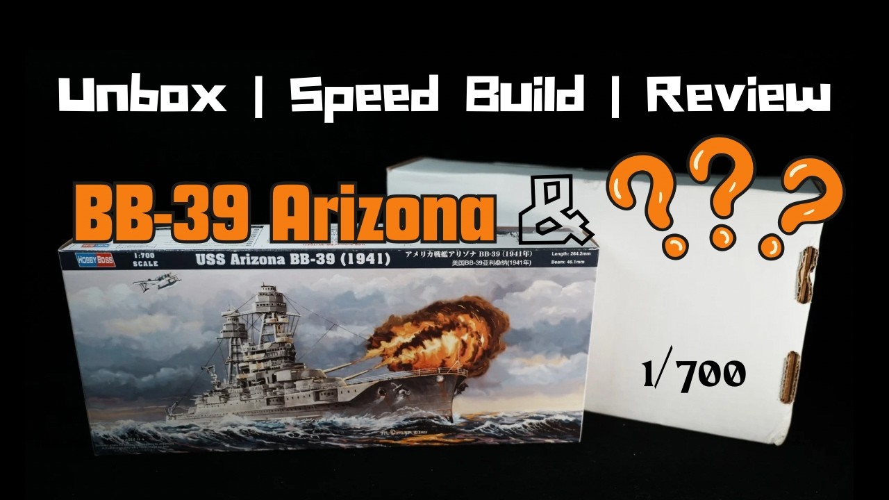 Unboxing & Review | Battleship Arizona  | Repairship Vestal | 1/700