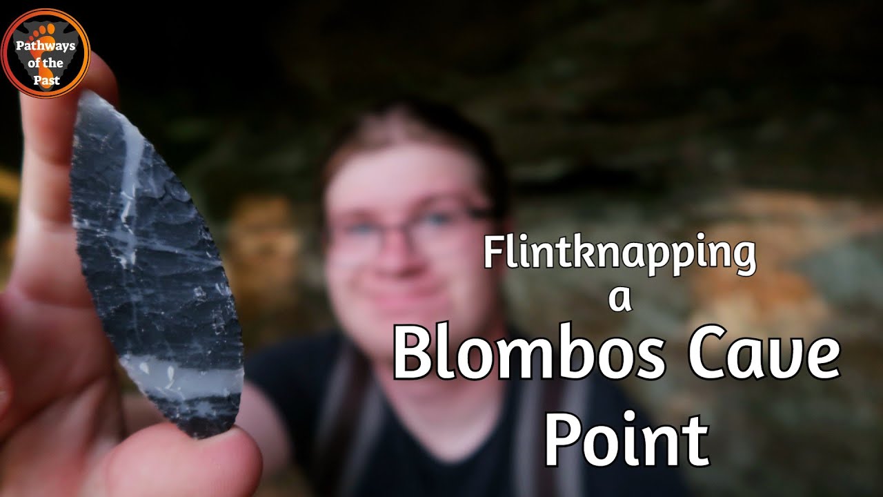 Flintknapping Still Bay Point from Blombos Cave, South Africa