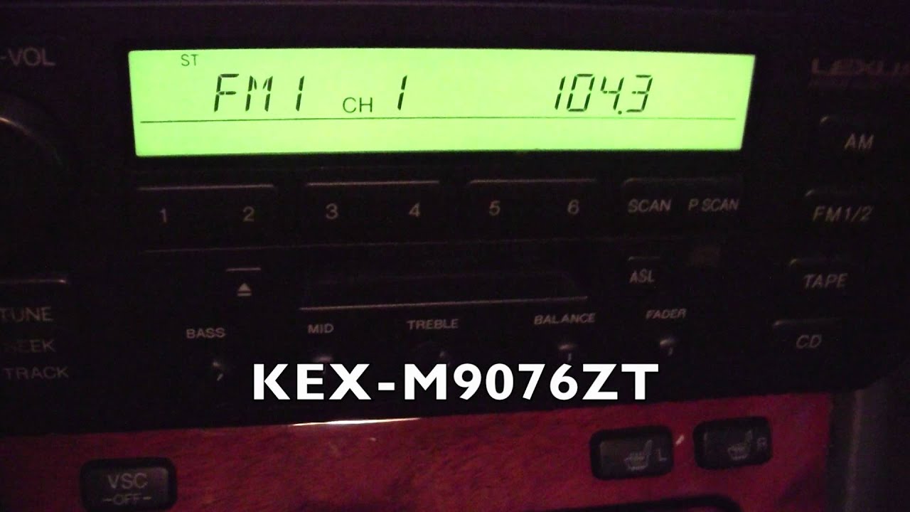 1999 Lexus LS 400 replacement radio LCD