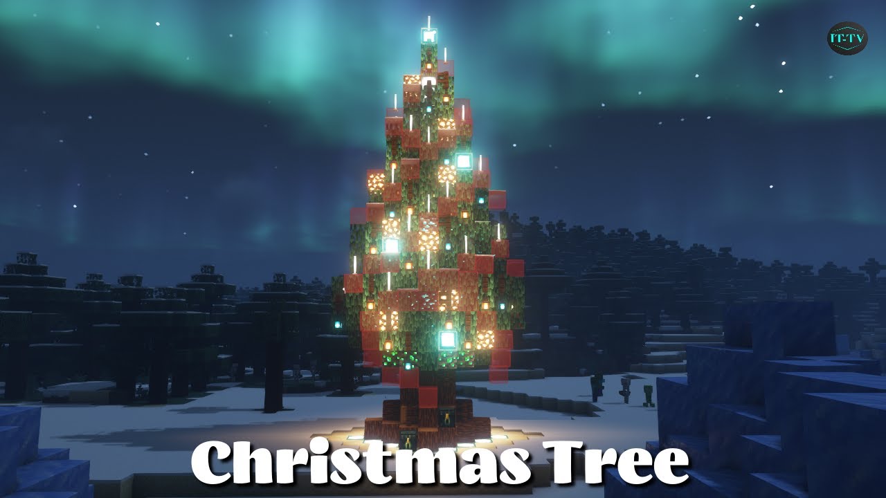 Minecraft Christmas Tree Tutorial &ndash; Cozy & Glowing Winter Build!