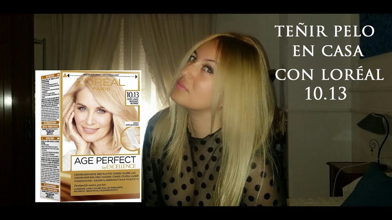 DIY/ CABELLO RUBIO EN CASA/LOREAL 10.13 AGE PERFECT