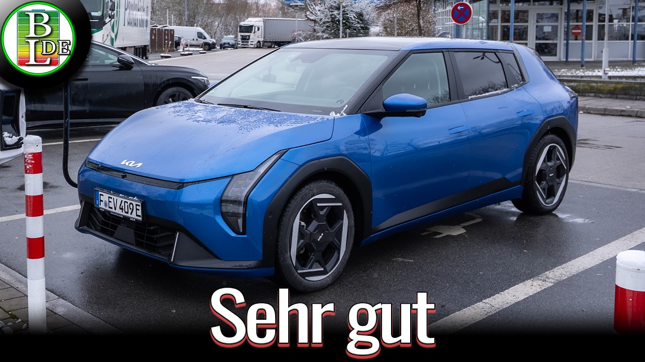 Kia EV4 (78kWh) Reichweitentest 110 km/h 🚗 Realer Mix aus Autobahn & Landstraße im Winter