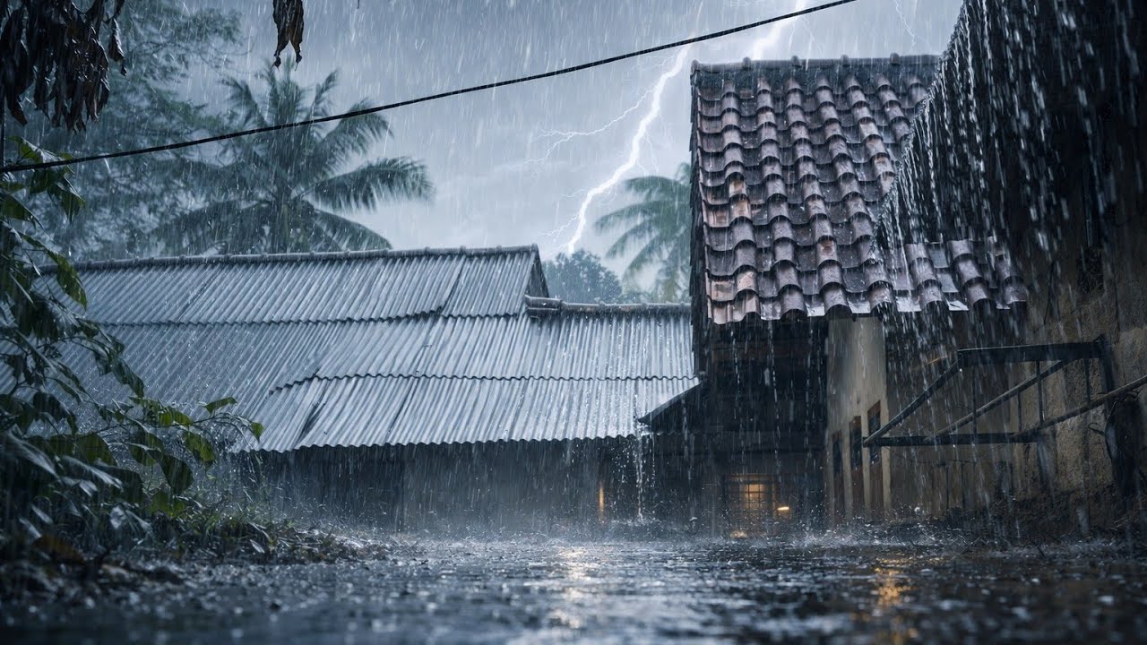Night Rain Sounds for Sleeping | Sleep in Minutes 