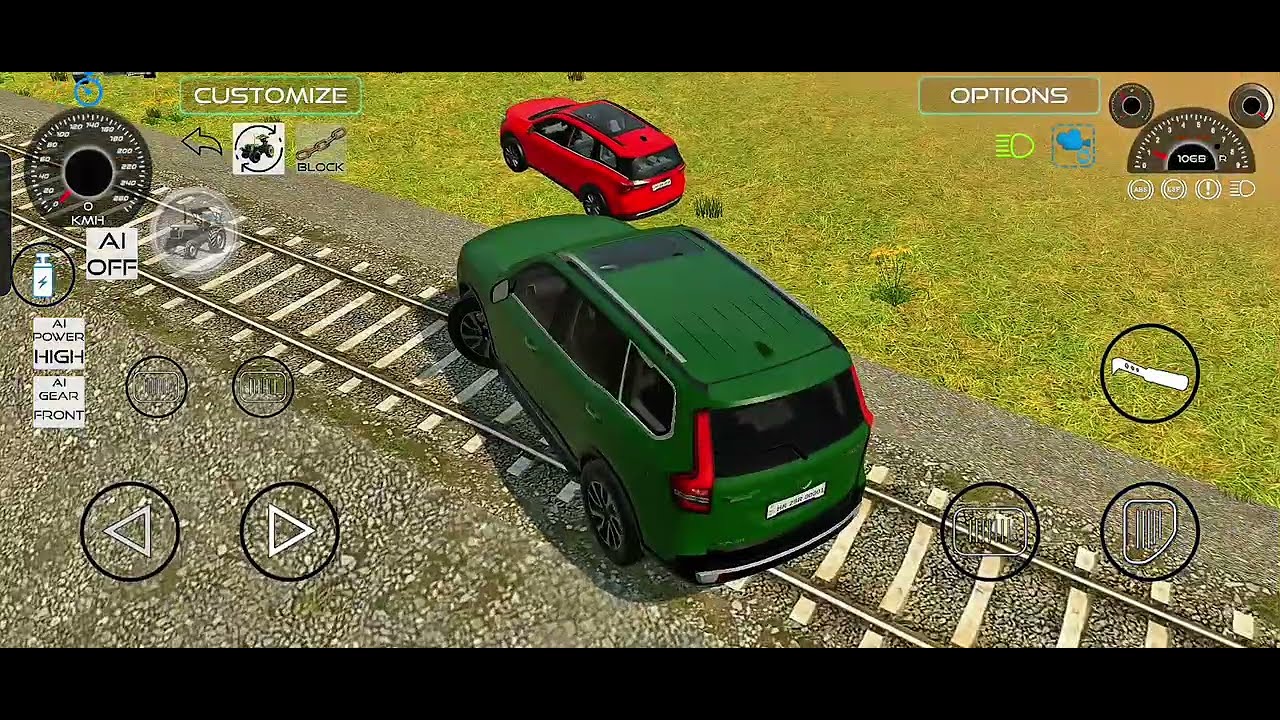 Train🚂 Ne JCB Road Roller and car ko kuchal diya 😱🤣 || Indian Vehicles Simulator Gameplay 