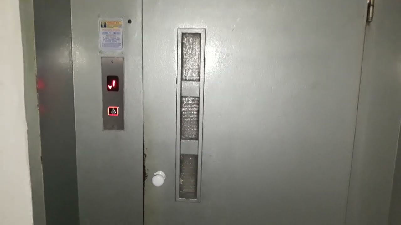 Old (Modernized 2010s) Hydraulic Elevator in Business center, Alexandroupoli, Evros, Greece