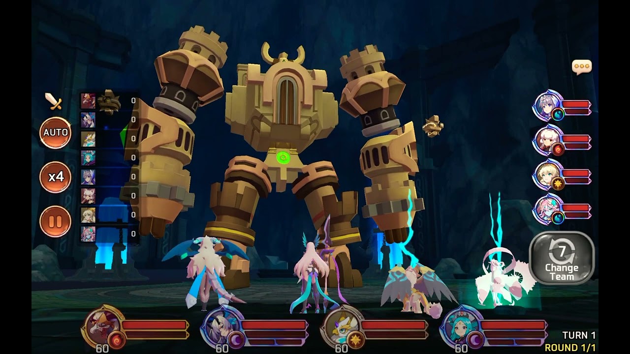 Monster Super League Ancient Colossus Dungeon Light Golem