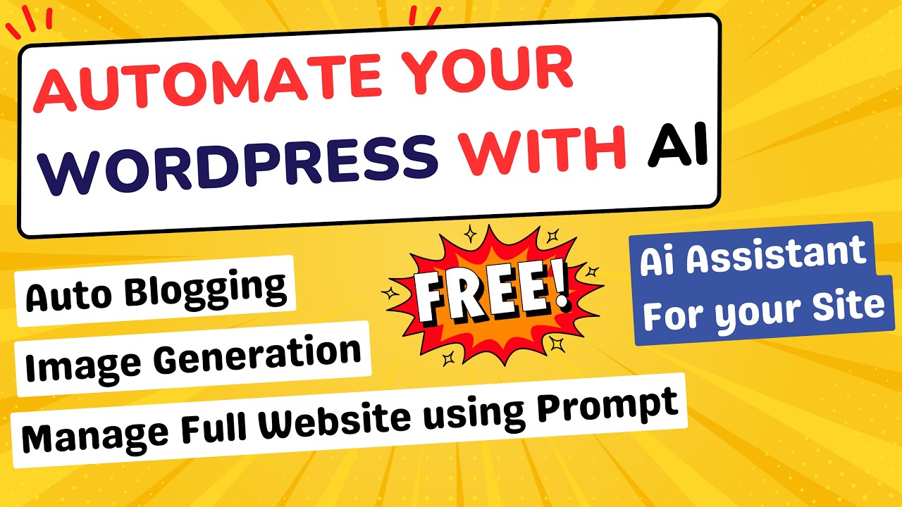 Плагин WordPress с искусственным интеллектом, который автоматизирует всё | WordPress AI Agent для...