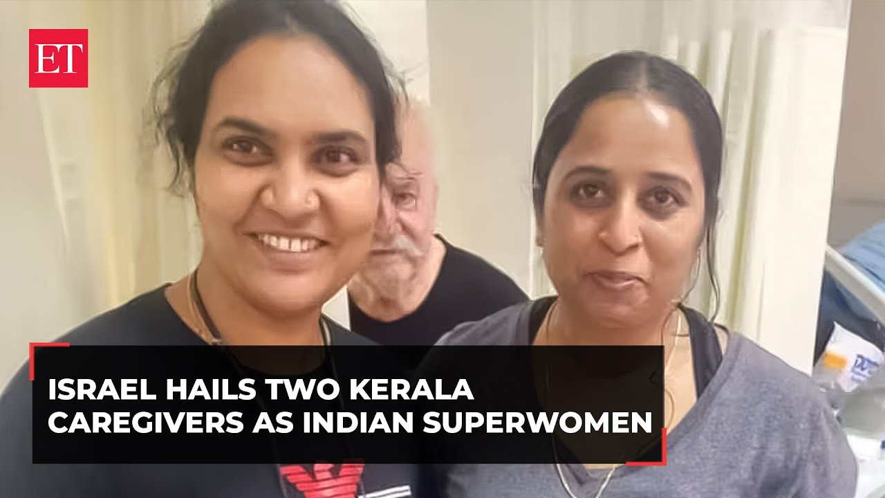 Israeli embassy honours Kerala duo for saving elderly couple from Hamas attack