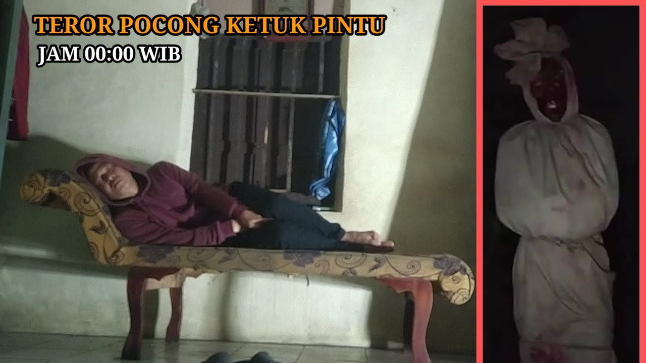 HOROR: NEKAT TIDUR DI RUMAH ANGKER || DI DATANGI POCONG KETUK PINTU JM 00 : 00 WIB