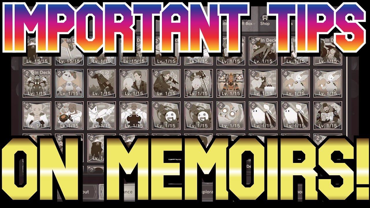 [Nier Reincarnation] Guide on BEST Memoirs! Why best to farm at half anniversary 【ニーア  新キャラ フェス】