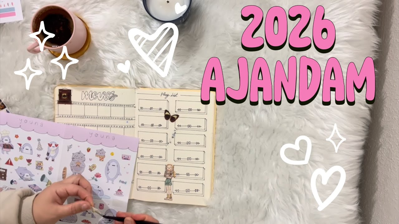 2026 ajanda planım 2 🥰 youna ajandamı beraber dolduruyoruz #ajandam 