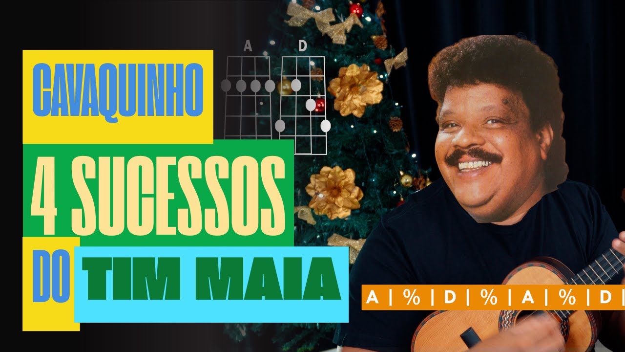 4 MÚSICAS fáceis do TIM MAIA no CAVAQUINHO