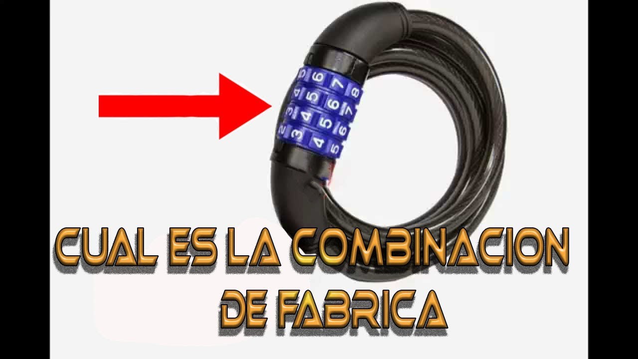 combinación de fabrica de candado de moto y cambio de combinación