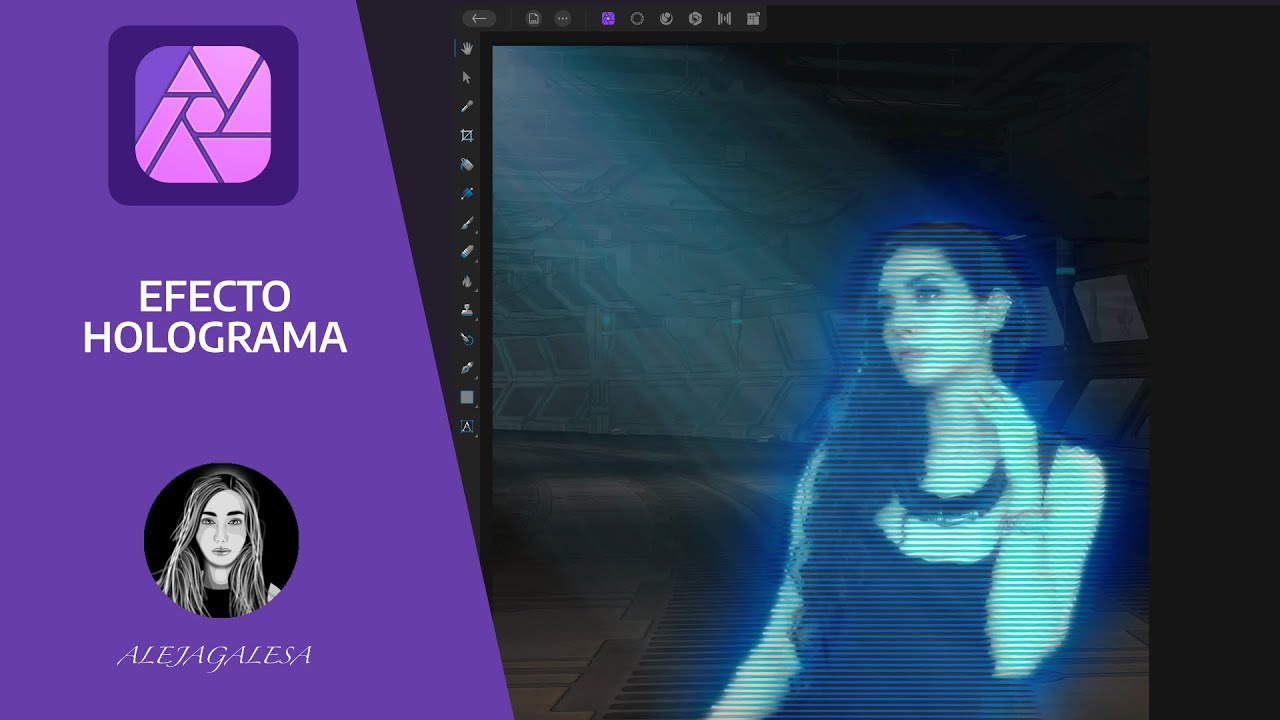 Efecto Holograma - iPad | Affinity Photo