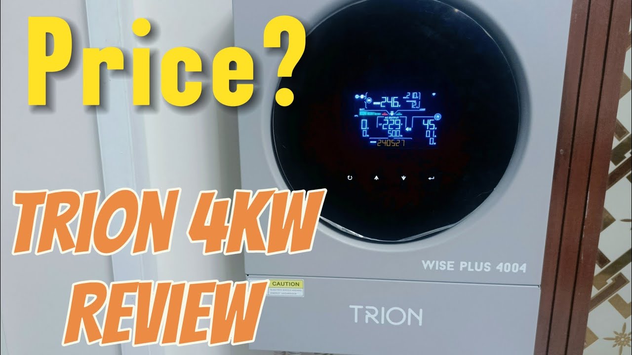 4KW Hybrid Solar Inverter Installed and  Review Trion Wise Plus 4004 Inverter