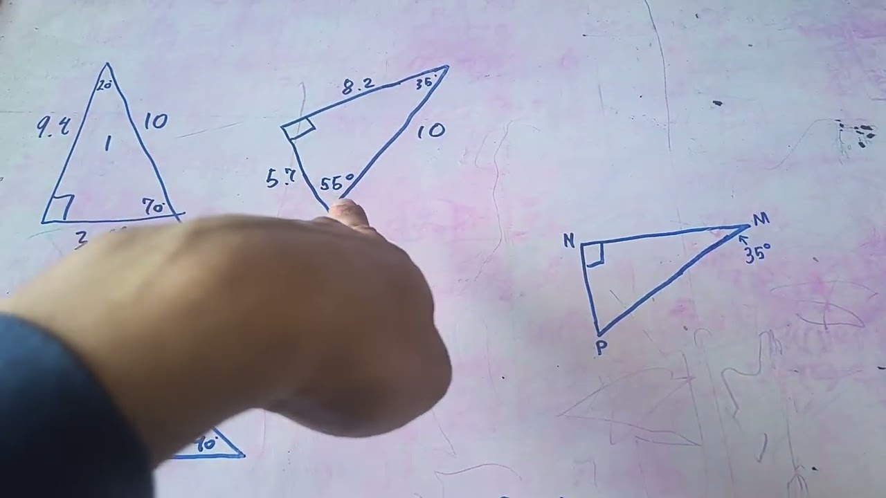 Using similar triangles to find ratios of triangle sides. (Trigonometry)