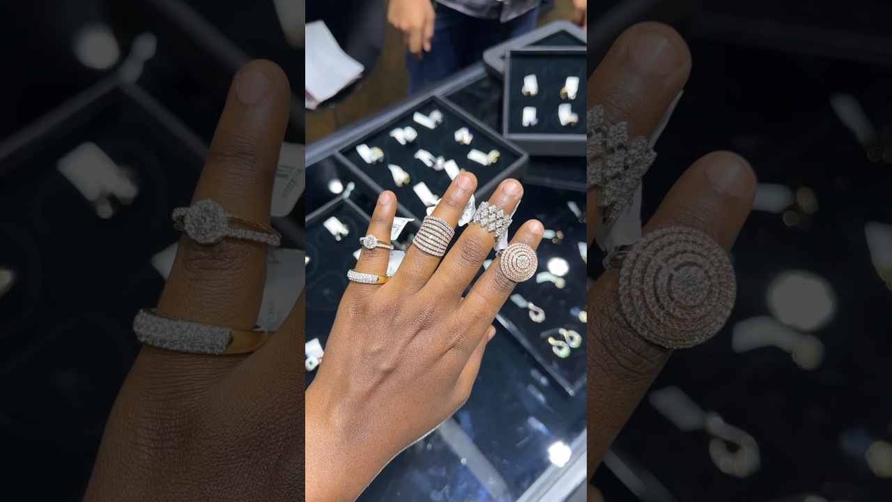 Diamond Solitaire Rings Collection Start 25k Only💎😍#kavyatheblogger#kavyavlogs#diamondring#diamond