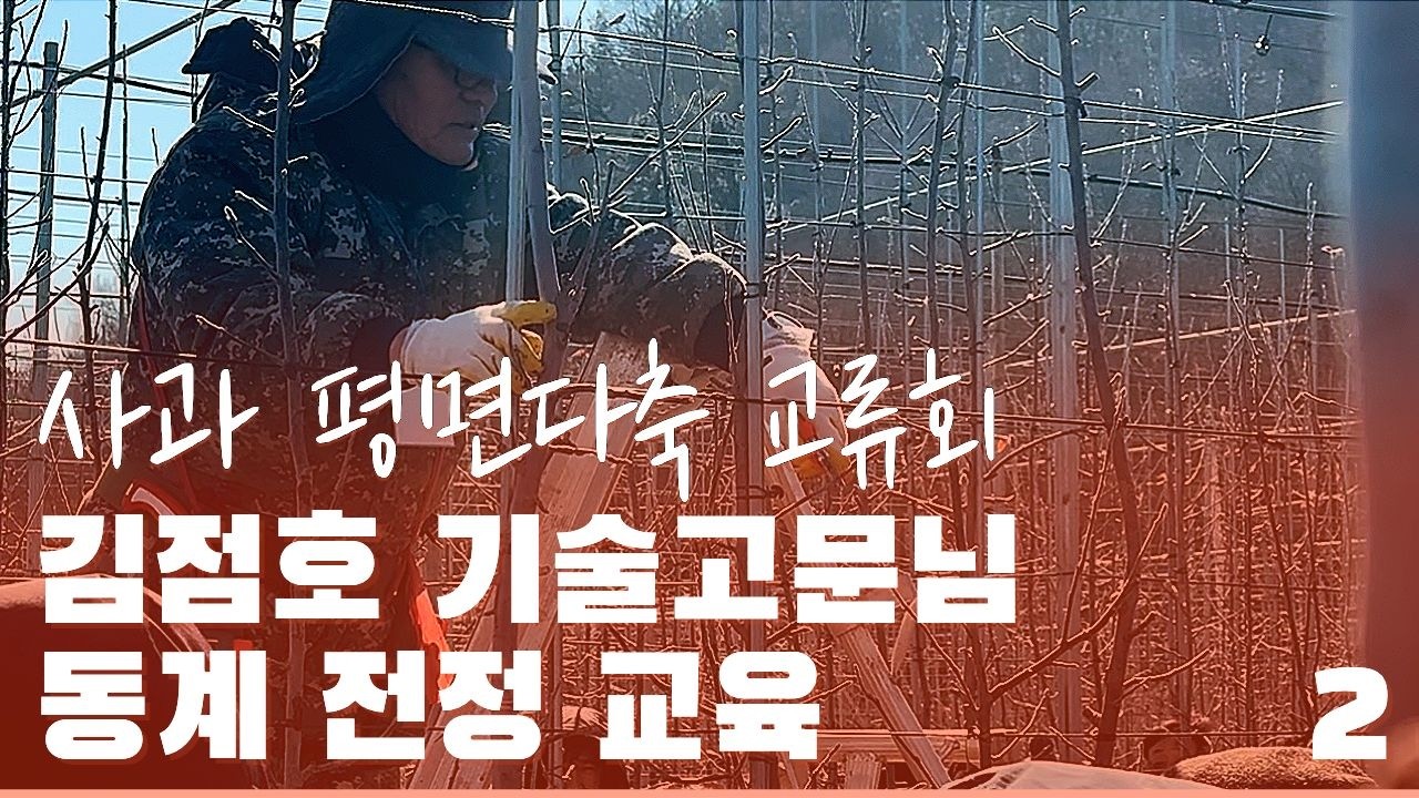 사과 평면다축 교류회 김점호 기술고문님 동계 전정 교육 2/4