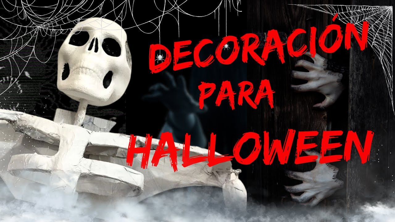 Decoración para Halloween.  El esqueleto