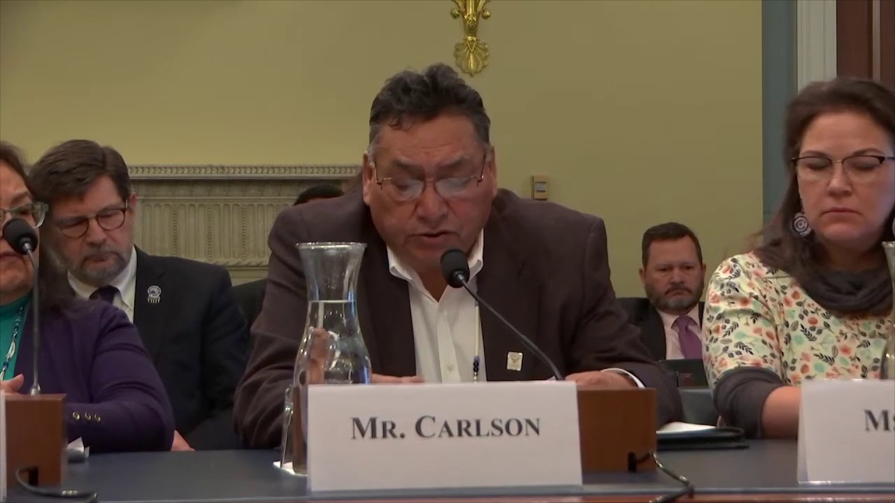Ervin Carlson ITBC Board President Testifies on the Indian Buffalo Management Act in the US House
