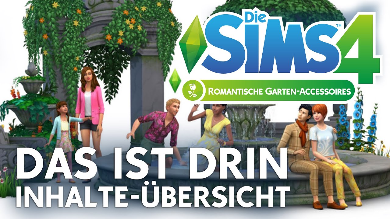 Die Sims 4 Romantische Garten-Accessoires | Objekte Übersicht - Das ist drin