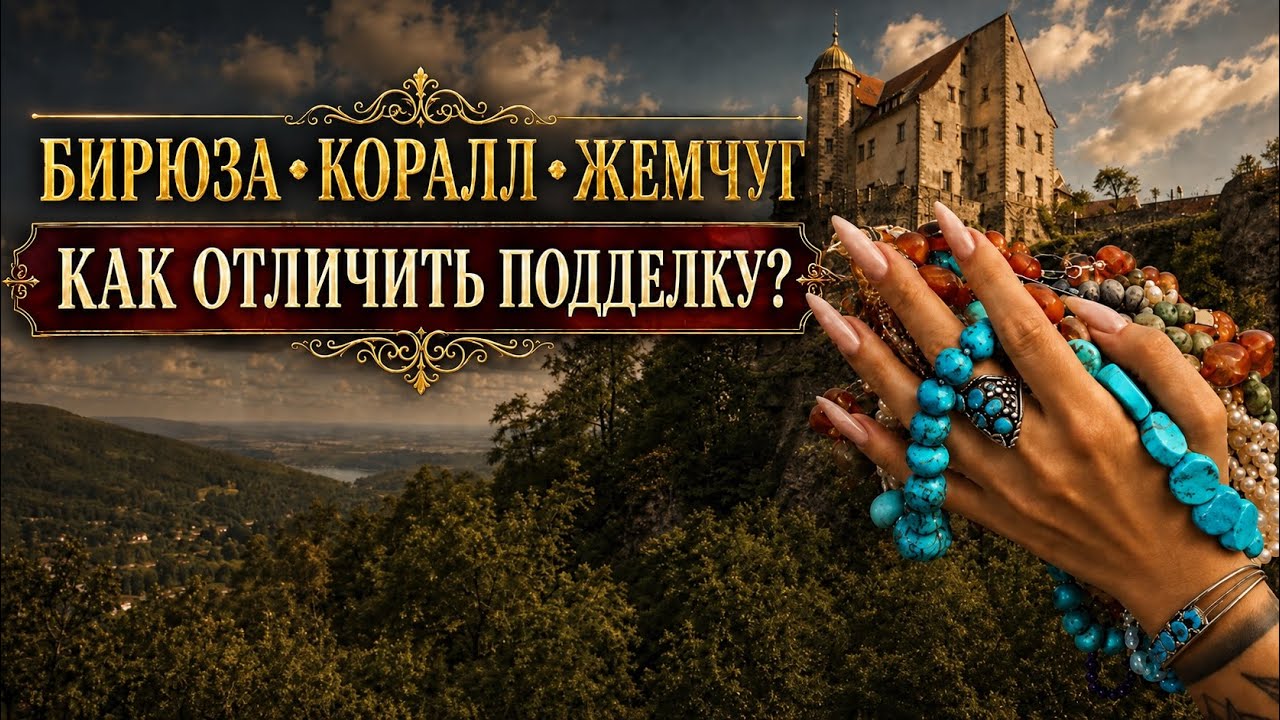 Распаковка в замке над пропастью: как отличить бирюзу, коралл и жемчуг от подделок | Vintage Jewelry