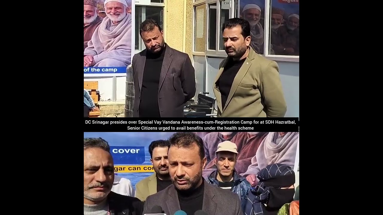 DC Srinagar presides over Special Vay Vandana Awareness-cum-Registration Camp for at SDH Hazratbal,