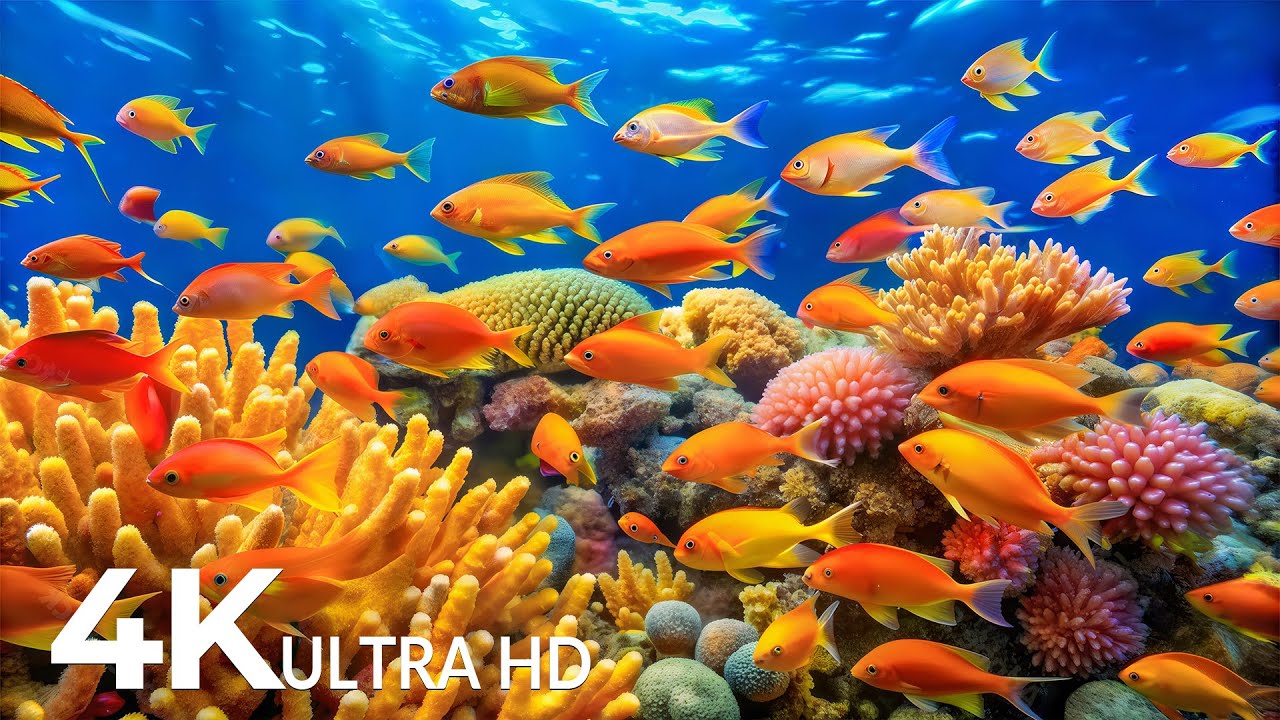 The Best 4K Aquarium - Stunning Coral Fish & Jellyfish - Peaceful Relaxing Music for Deep Sleep #79