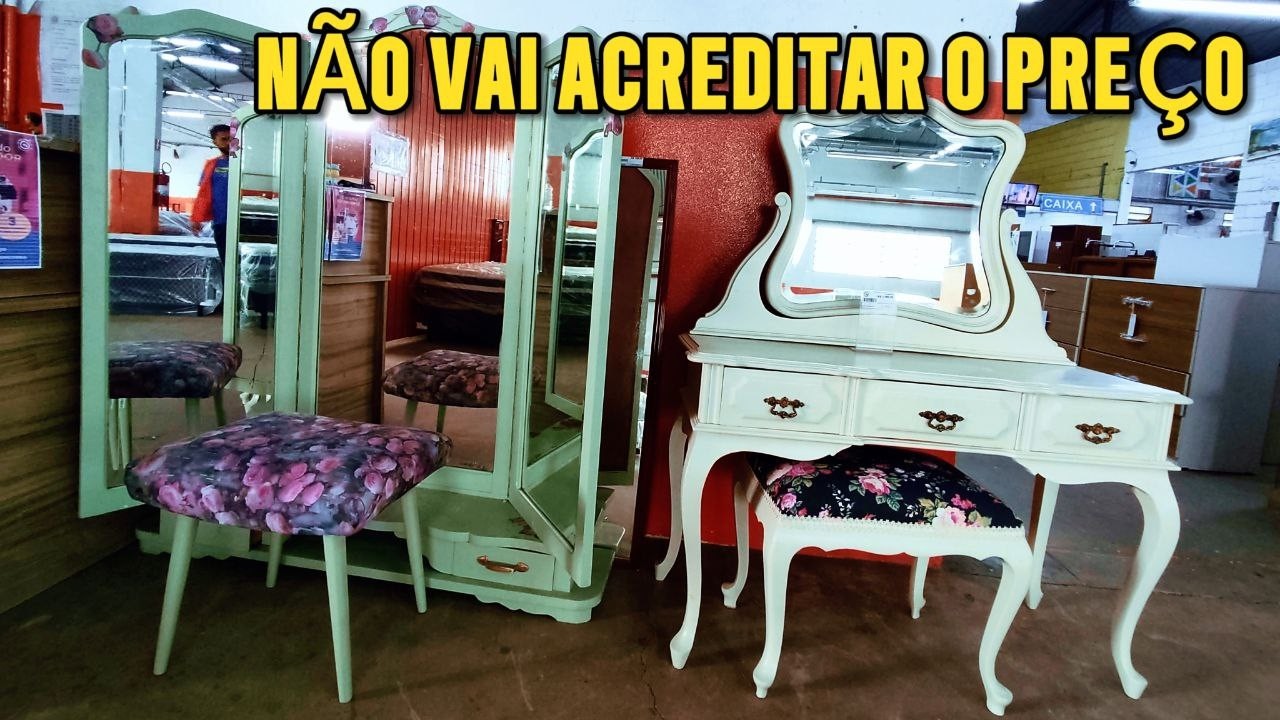 OLHA A QUANTIDADE DE COISAS INCRÍVEIS NESSE BRECHÓ DE MOVEIS EM OSASCO-SP