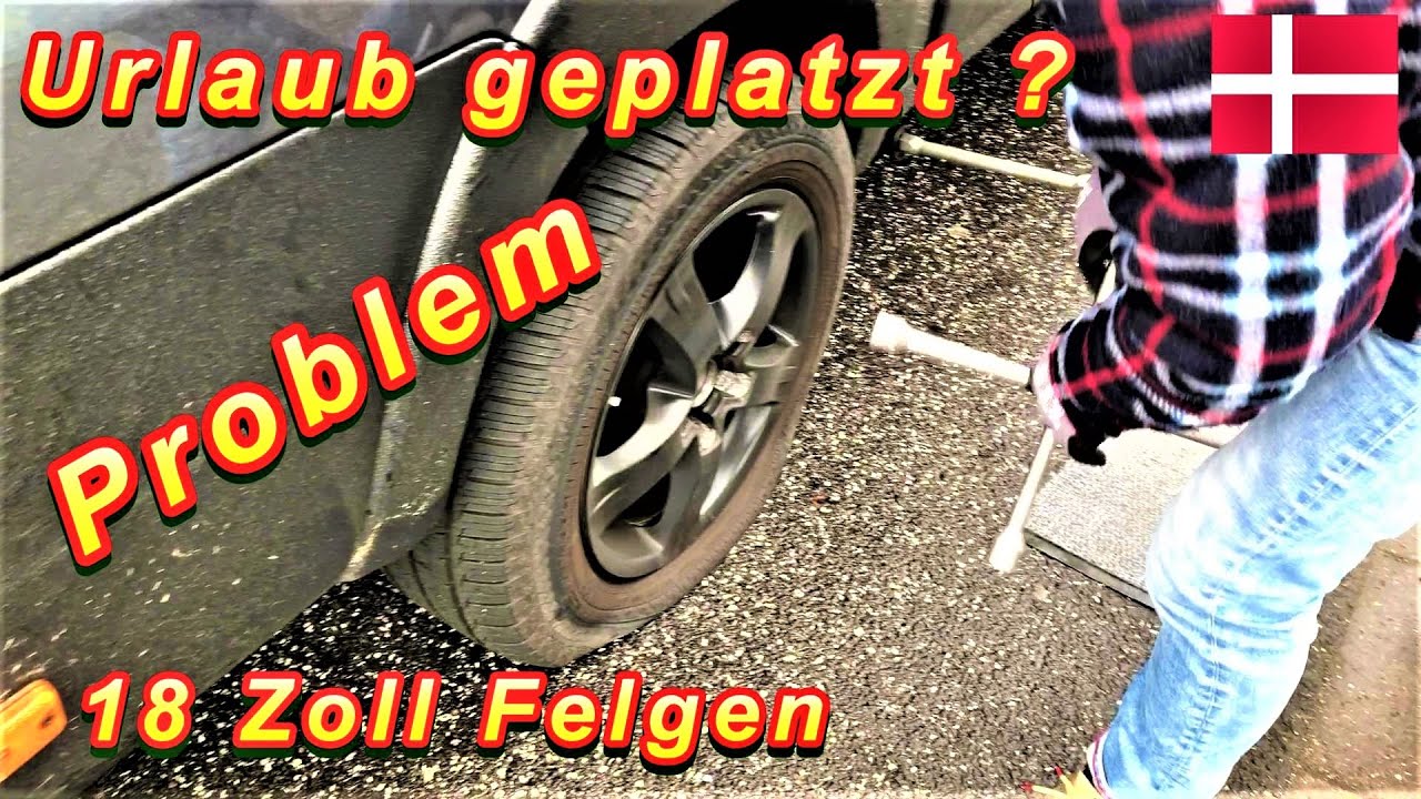 18 Zoll Felgen Fiat Ducato 🛠❗️ Reifenpanne Kastenwagen Wohnmobil ❗️mit dem Camper Van nach Dänemark