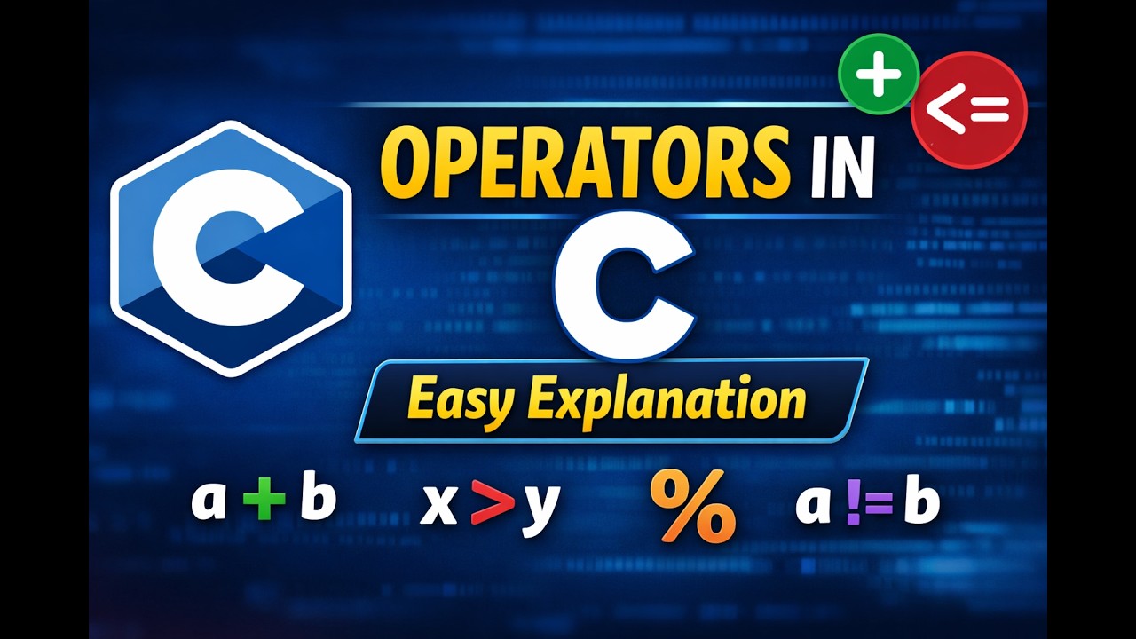 Operators in C Language | Operand, Operator, Types, Arithmetic & Relational Operators