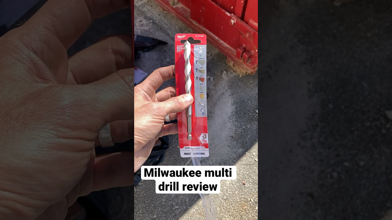 Milwaukee 1/2&rdquo; Carbide multi drill review