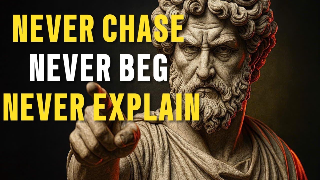 NEVER Chase NEVER Beg NEVER Explain Your Silence Becomes  Superpower | Marcus Aurelius' Stoicism