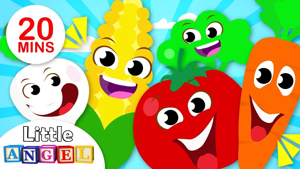 Yum Yum Vegetables Song, No No, Princess Songs, Apples & Bananas Nursery Rhymes by Little Angel