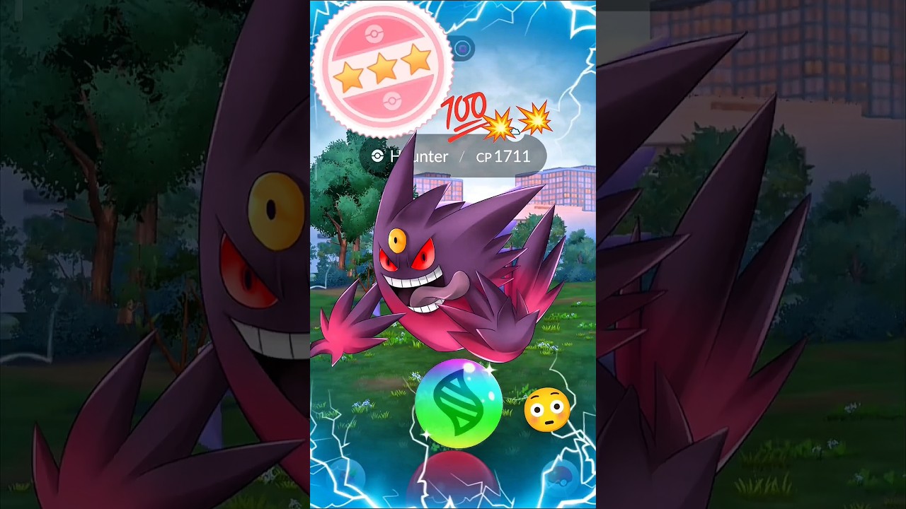 First Ever Solo Mega Gengar Raid In Pokemon Go #pokemongo #feedshorts #shorts